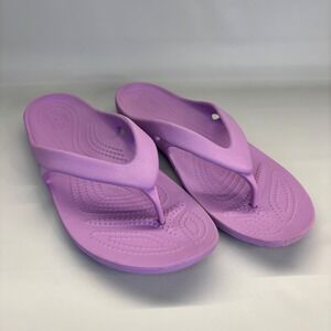 Crocs Kadee II Flip Flop Sandals Lilac Purple Women's Size W9